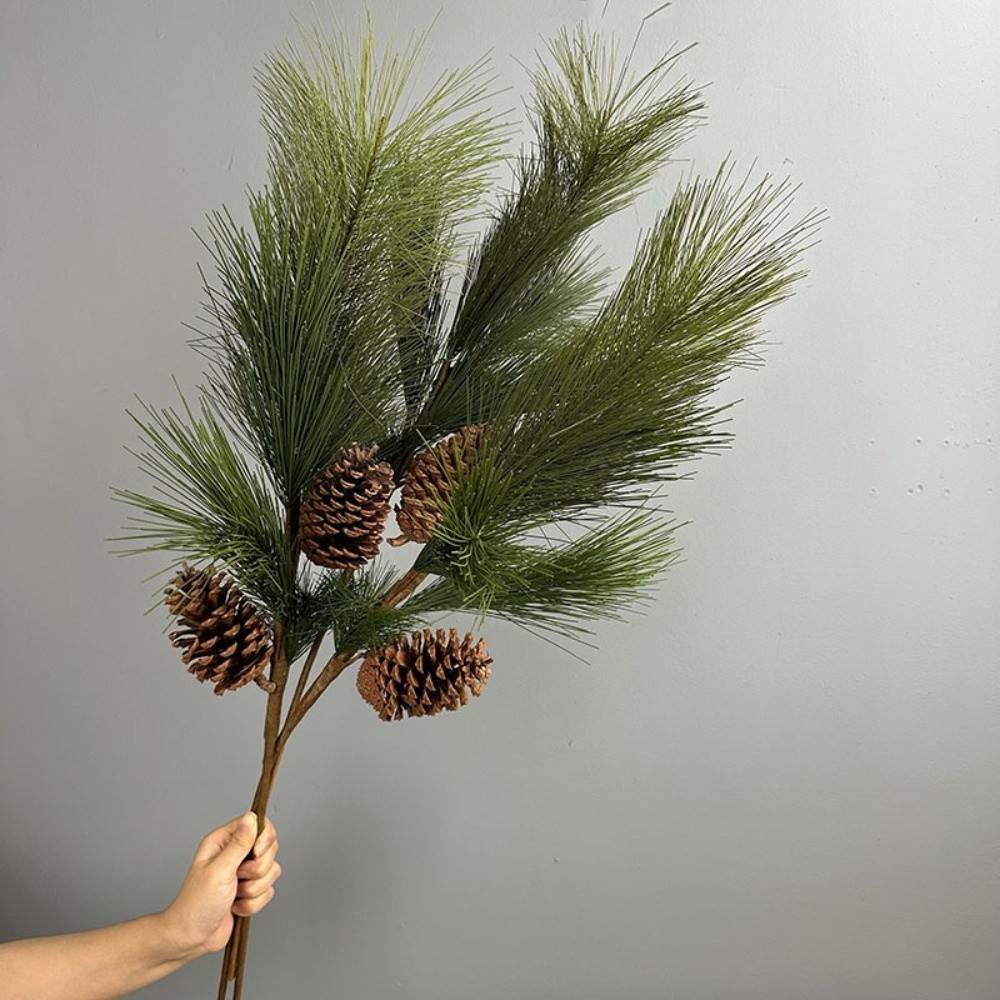 Christmas Tree Artificial - Realistische kunstmatige dennentak met dennenappels, Chinese