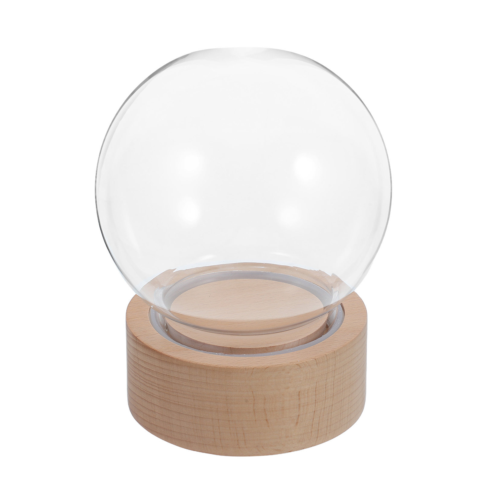 Snow Globe Musical - Transparante Sneeuwbol Muziekdoos Glazen Koepel Houten