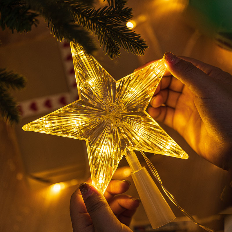 Star Tree Topper - 15/19/23 Cm Kerstboom Top Ster Licht