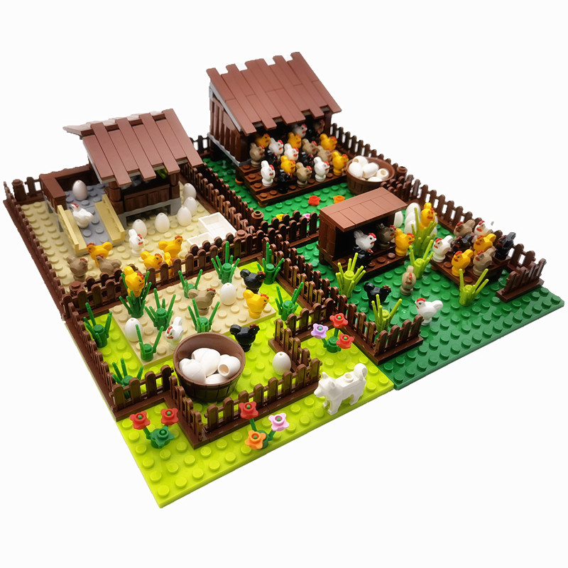 Lego Set Creator - Creatieve Stad Boerderij Bouwstenen Dieren Set