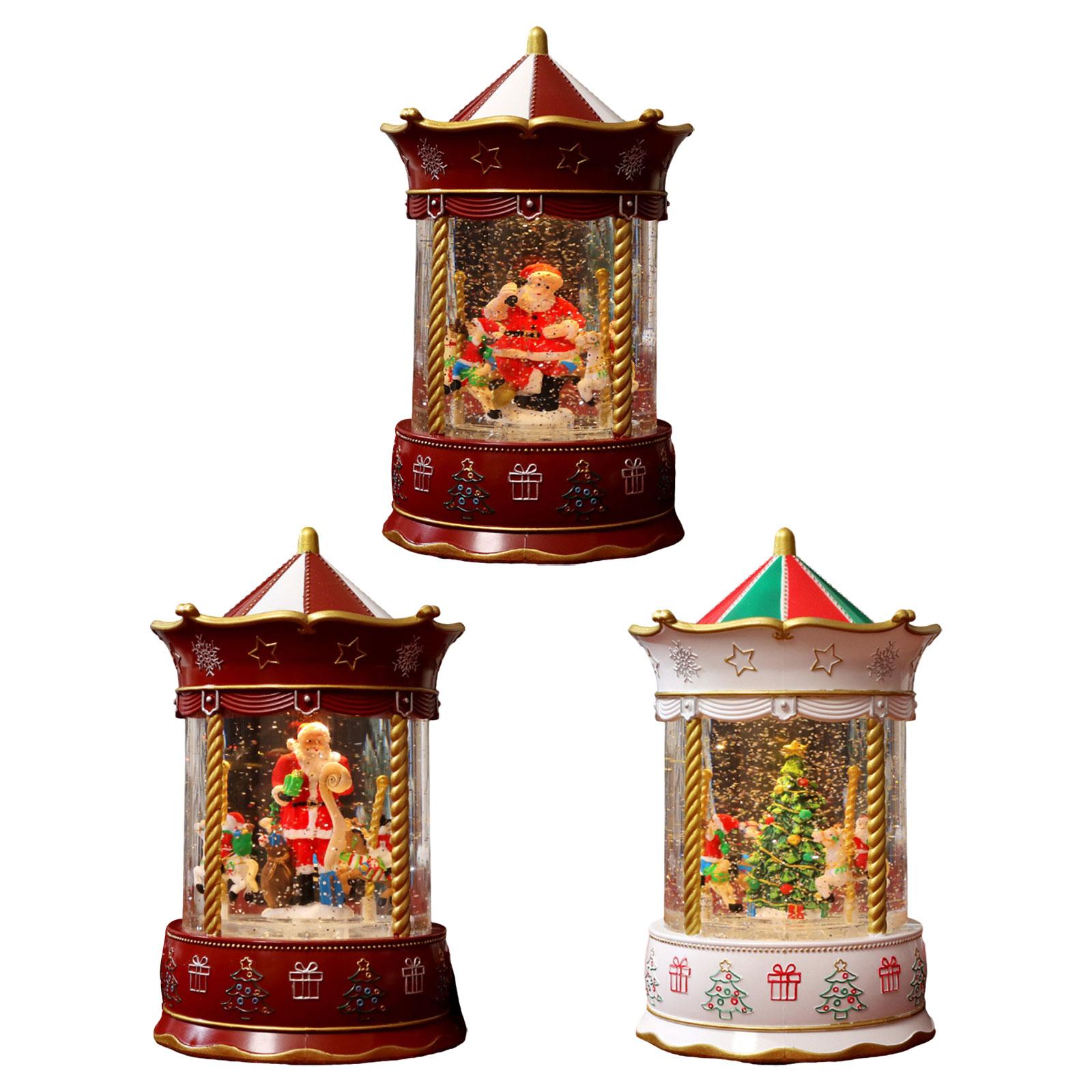 Snow Globe Musical - Kerstmuziek Sneeuwbol Muziekdoos Desktop Ornament Glitter