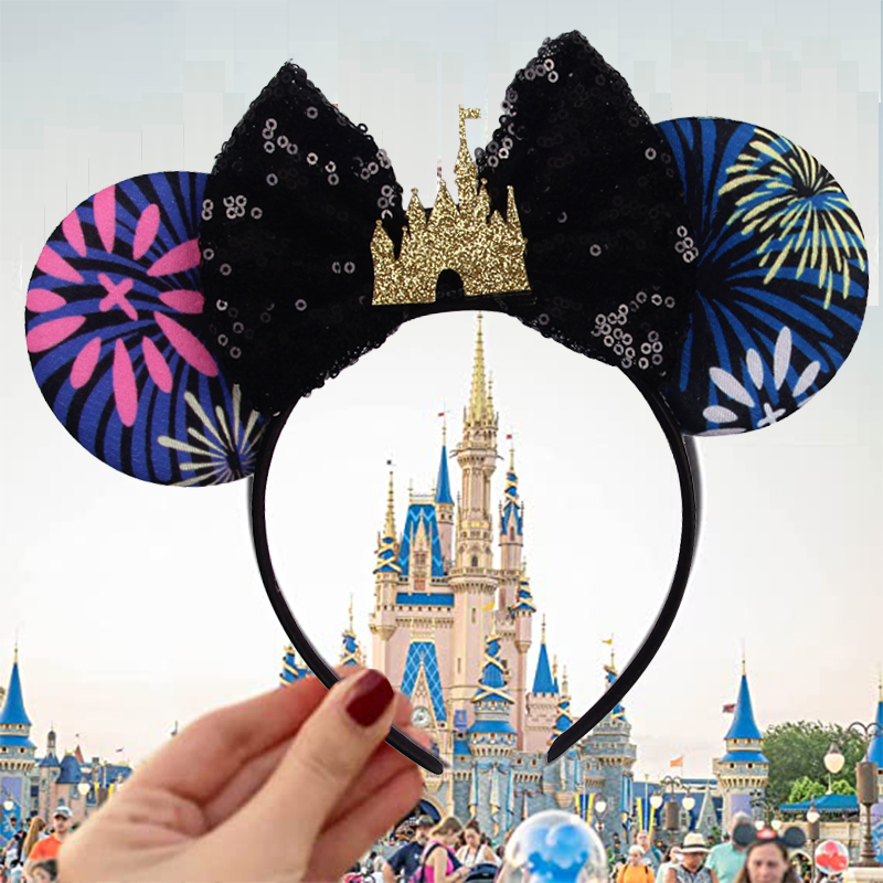 Ribbon Bow Gift - Disney Castle Mickey Mouse Oren Hoofdband