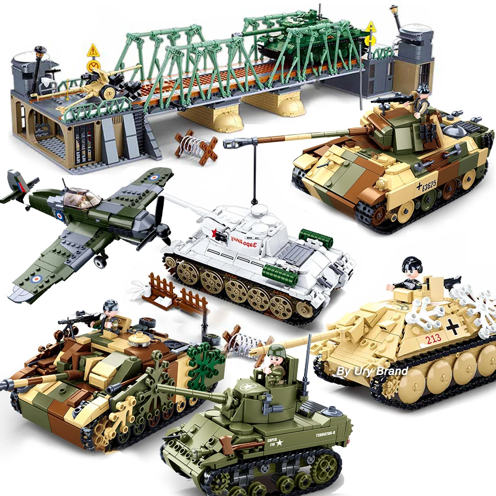 Lego Set Creator - Sluban Militaire Vliegtuig Stad Oorlogsvliegtuig Gevechtsvliegtuig