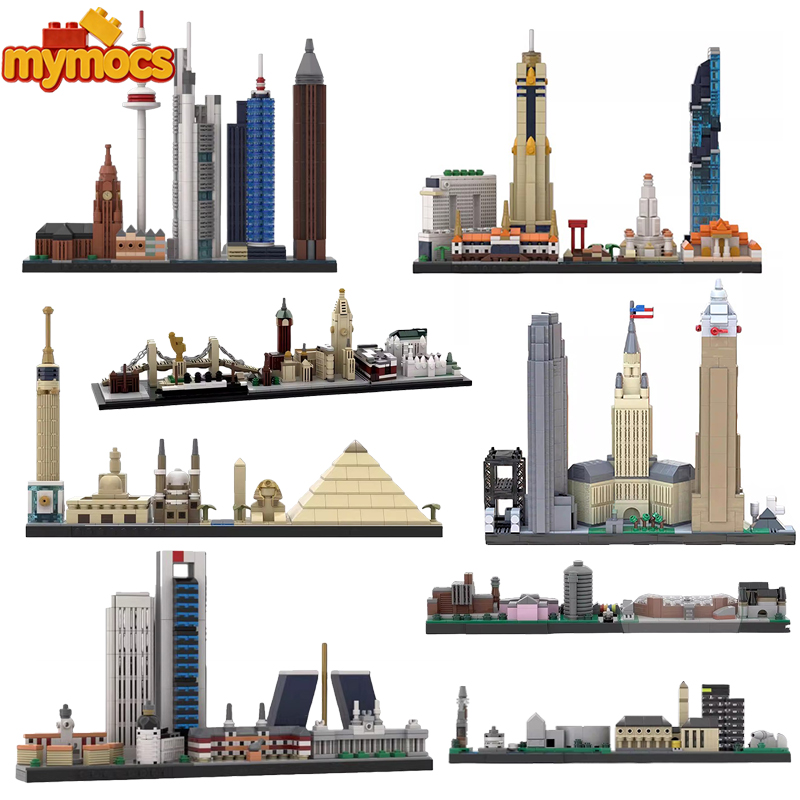 Lego Set Creator - Mymocs World City Skyline Architectuursets Madrid