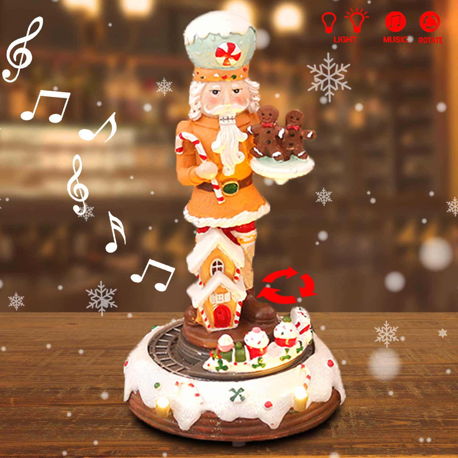 Nutcracker Figurine - Kerst Peperkoek Notenkraker Collectie Beeldjes Geanimeerde