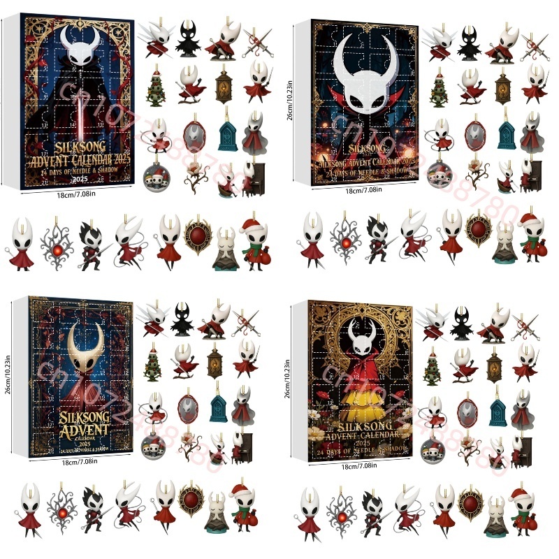 Advent Calendar Gift - 2026 SILKSONGs Adventskalenders Sleutelhanger Leuke 24