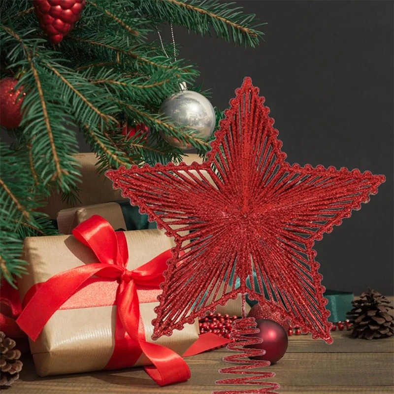 25 cm Rode Glitter Kerstboom T - Star Tree Topper recensie en prijs