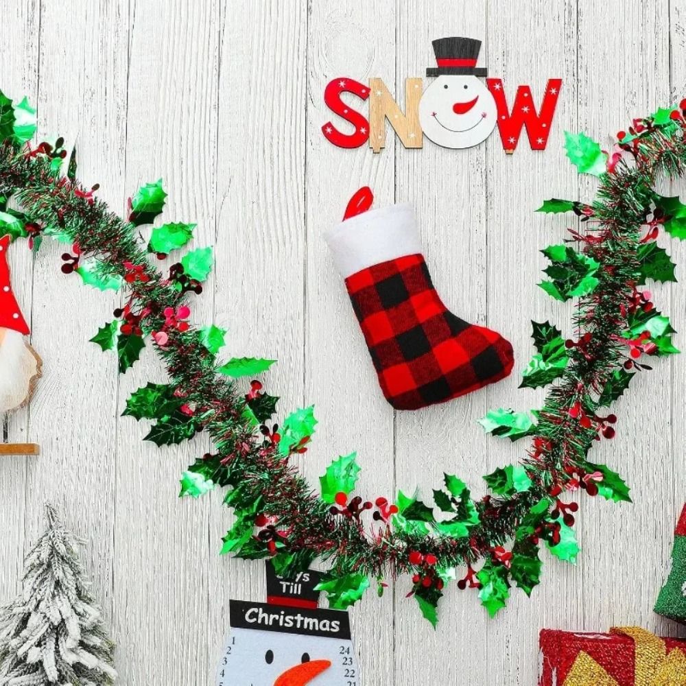 2 STUKS Herbruikbare 2M Kersts - Tinsel Garland Decoration recensie en prijs