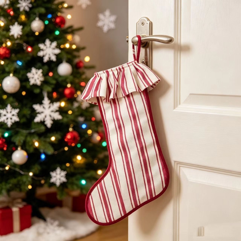 Kerstsok jute getextureerde to - Christmas Stocking Hanging recensie en prijs