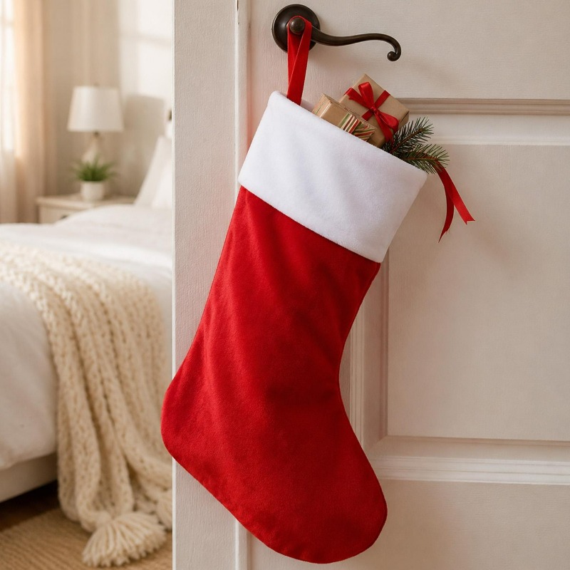 Grote hangende kerstsokken roo - Christmas Stocking Hanging recensie en prijs