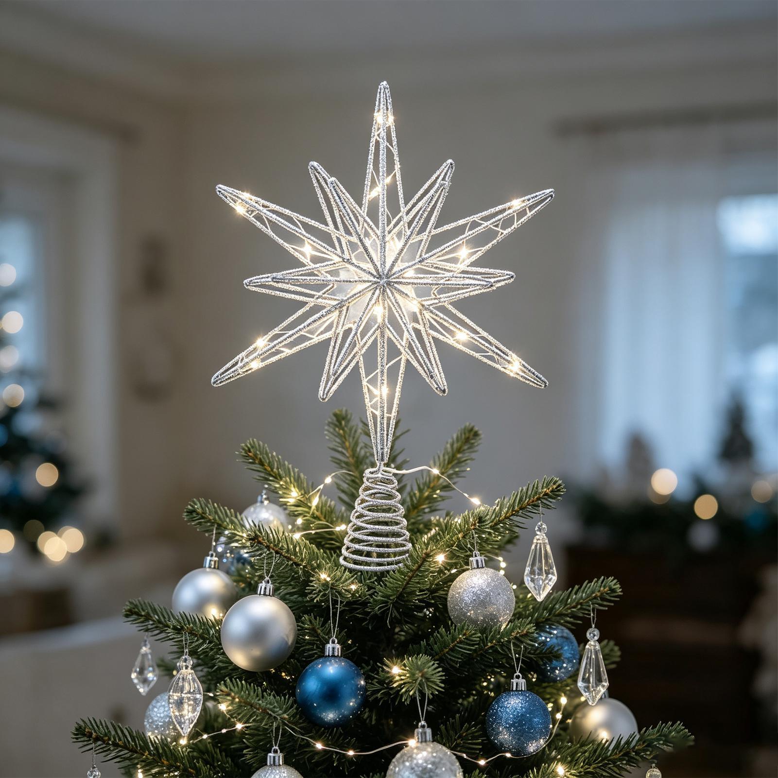 Sterrenboomtopper met verlicht - Star Tree Topper recensie en prijs