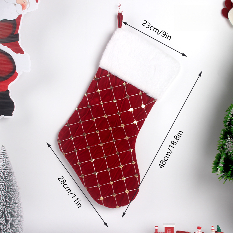 Kerstsok Zacht namaakbont Geru - Christmas Stocking Hanging recensie en prijs