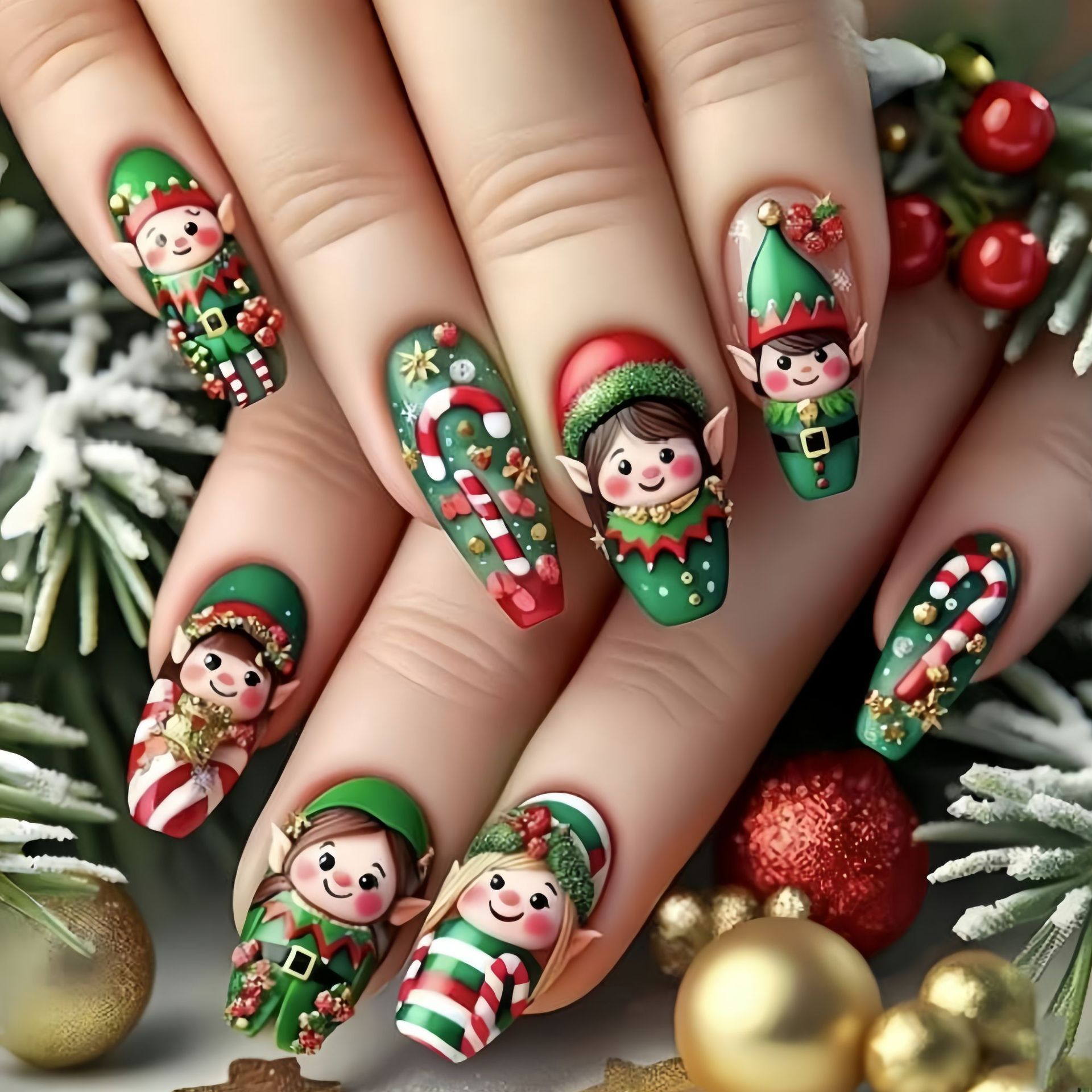 Medium nepnagels voor kerstfee - Christmas Tree Artificial recensie en prijs