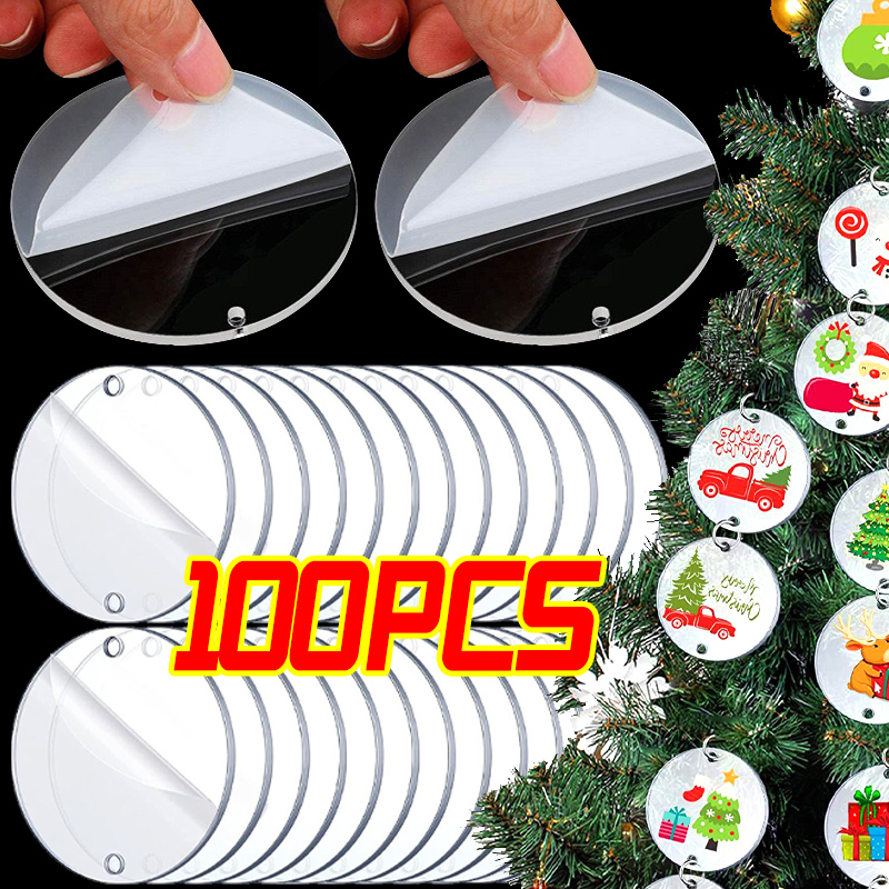 5/100x Lege Kerst Transparante - Christmas Stocking Hanging recensie en prijs