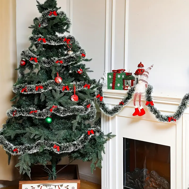 Kerst Strik Klatergoud Linten  - Tinsel Garland Decoration recensie en prijs