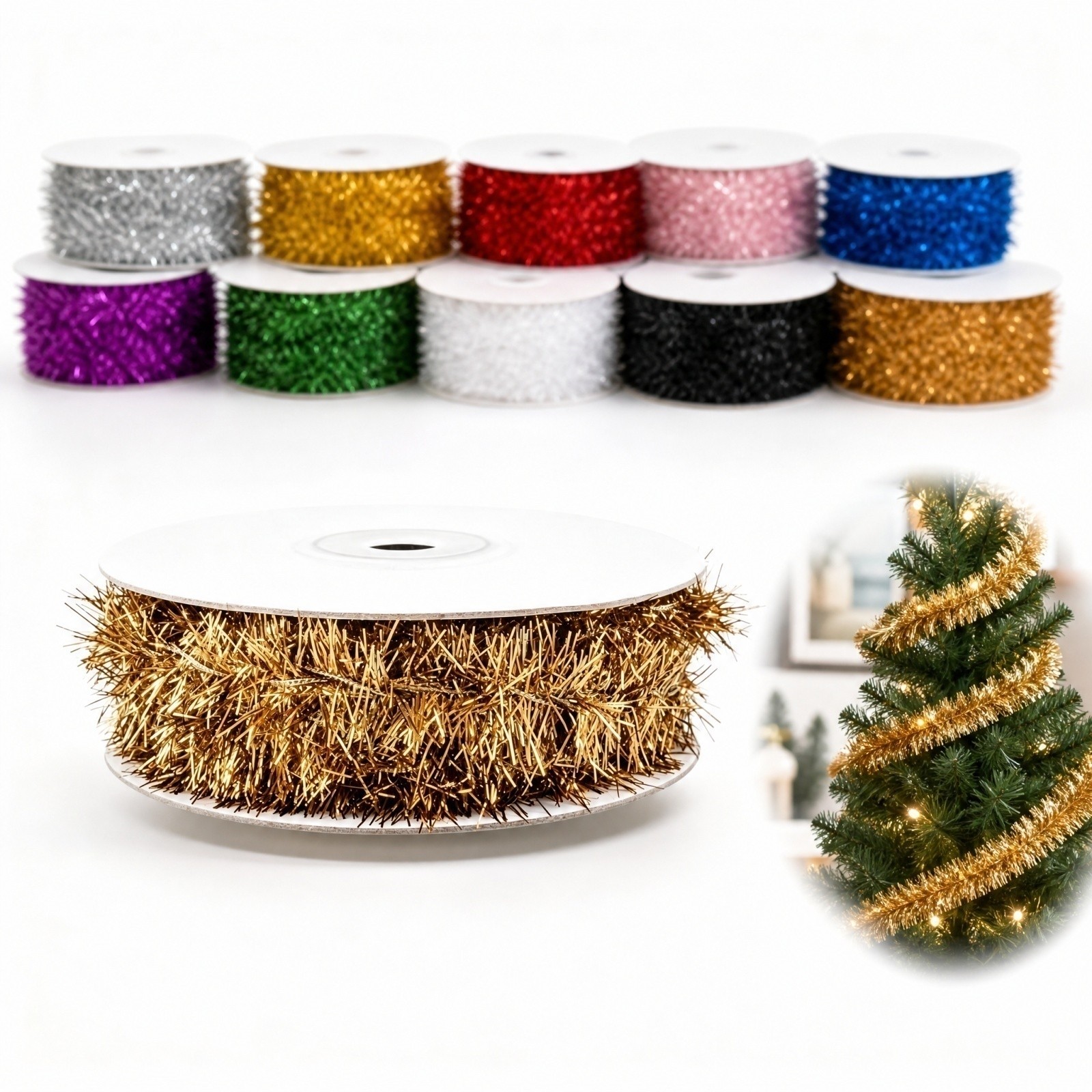 Plastic Draadgirlande 5m Lang  - Tinsel Garland Decoration recensie en prijs