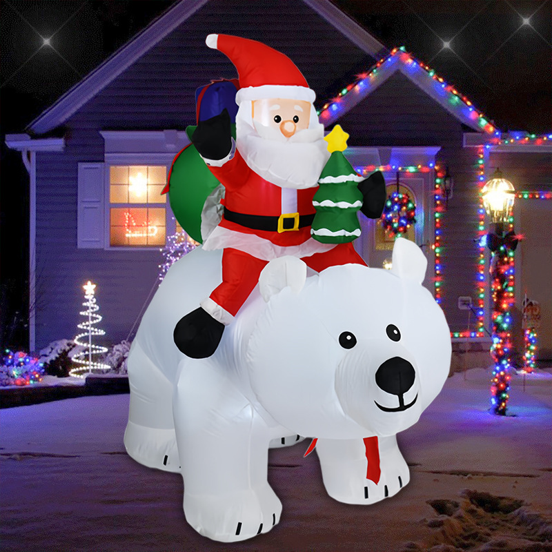 Beweegbare beer kerstman opbla - Christmas Lights Outdoor recensie en prijs