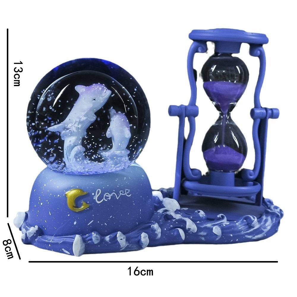 Dolfijn zandloper timer krista - Snow Globe Musical recensie en prijs
