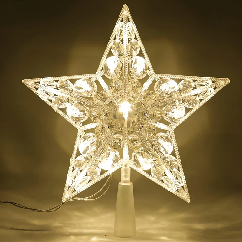 15 cm Kerstdecoratie Gloeiende - Star Tree Topper recensie en prijs