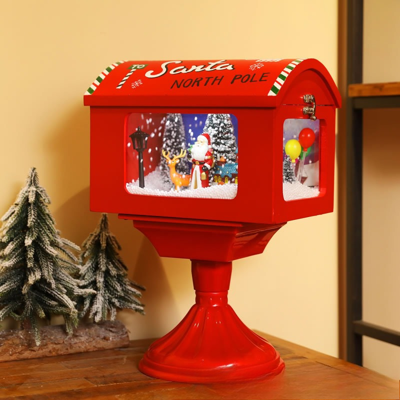 Kerstdecoratie met muziek en r - Snow Globe Musical recensie en prijs